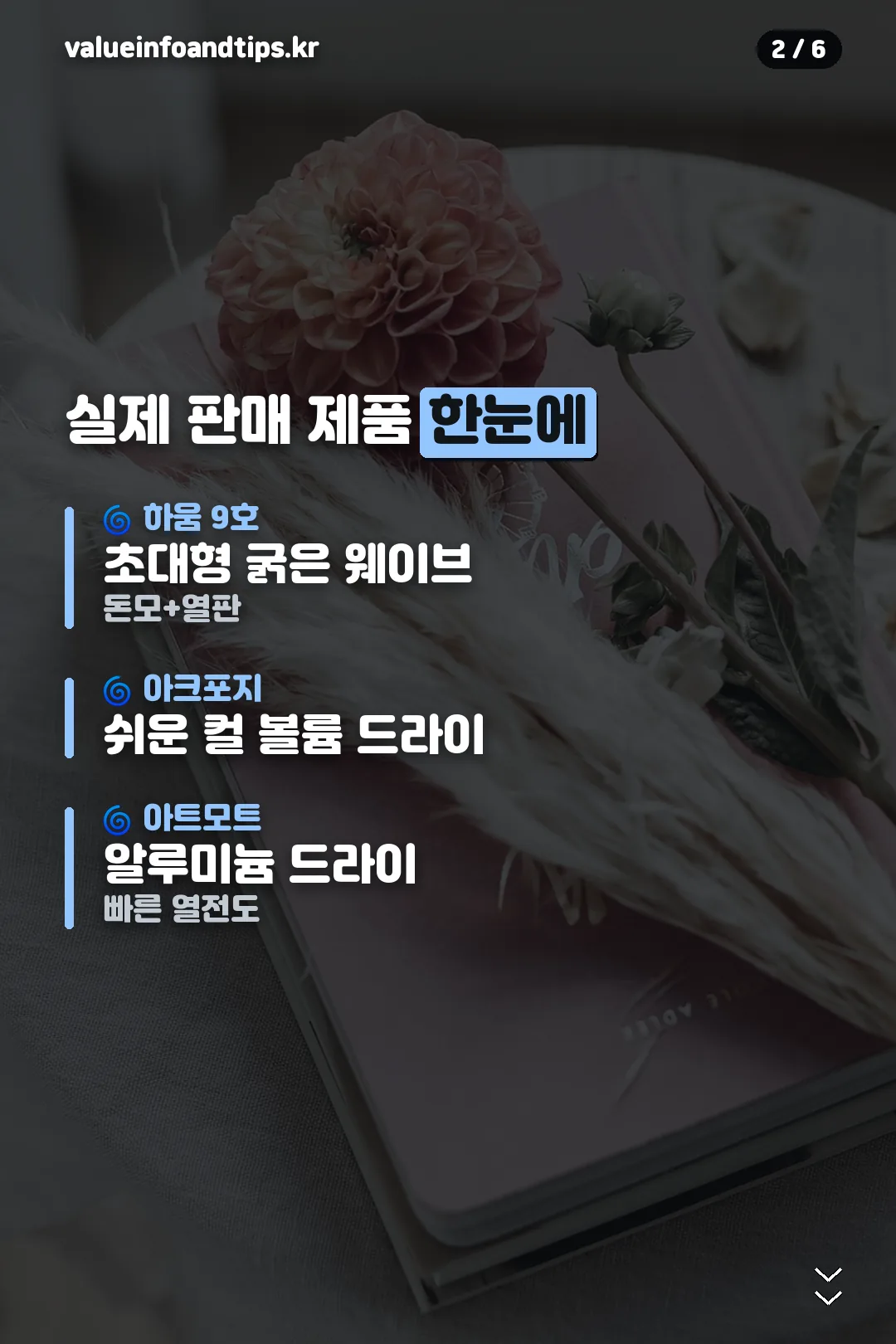 실제 판매 제품 한눈에