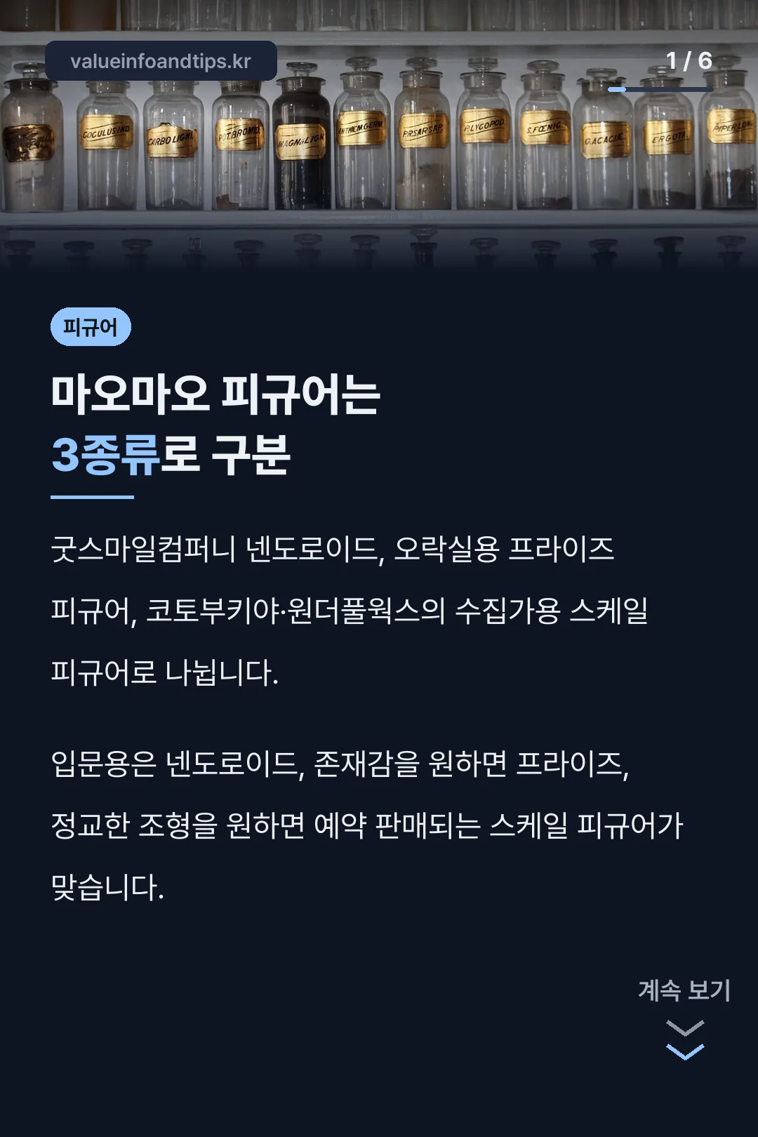 마오마오 피규어는 3종류로 구분