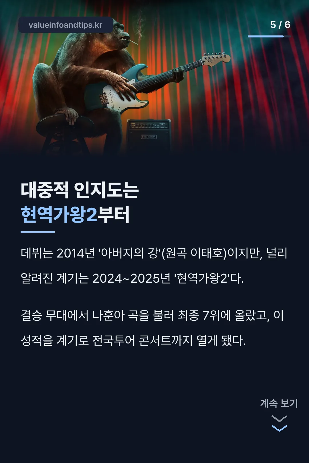 현역가왕2로 인지도 상승