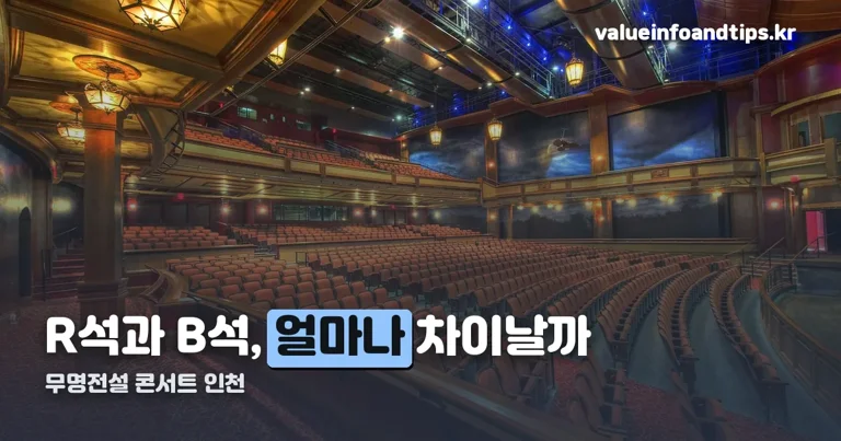 무명전설 콘서트 인천 정리 썸네일